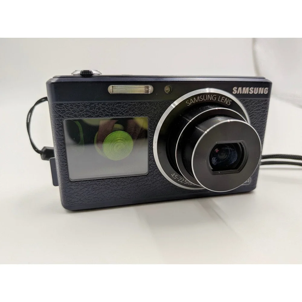 Blue Digicam CCD Samsung DV180F Digital Camera 16.2MP *Tested & Working*